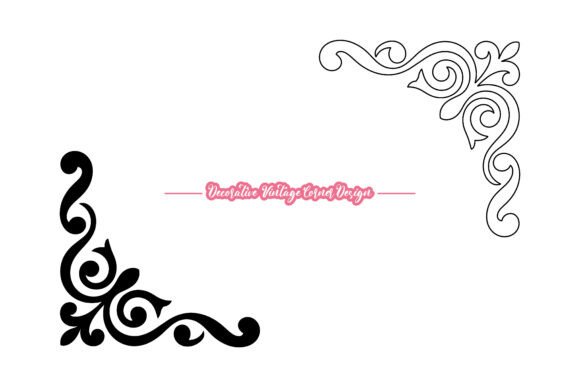 Decorative Victorian Corner Vector Art: Adding Timeless Elegance