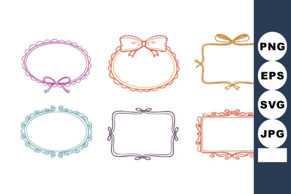 Decorative Vintage Style Floral Frames W