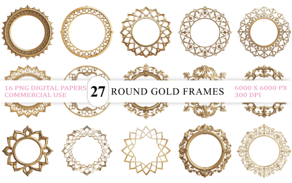Elevate Your Projects with Luxury Gold Frames