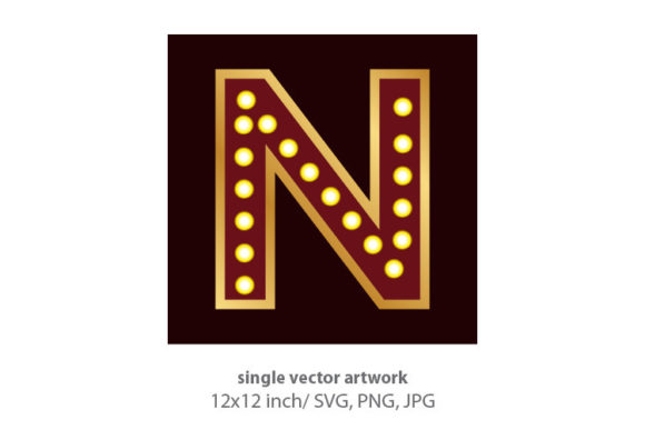 Illuminate Your Projects with the Lights Bulbs Inside Decorative Letter N