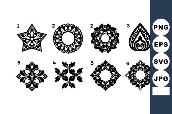 Timeless Charm: Vintage Ornamental Decorative Elements for Your Projects